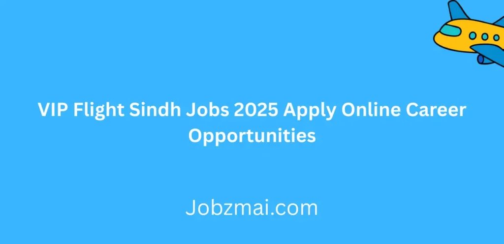 VIP Flight Sindh Jobs 2025 Apply Online Career Opportunities